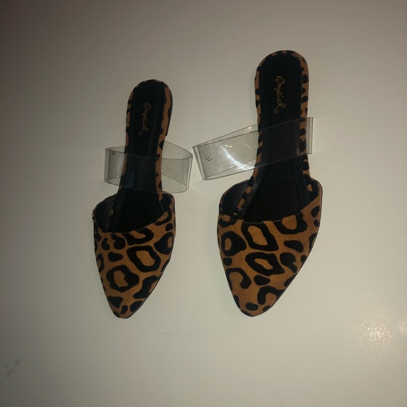 ‼️FINAL CALL‼️Leopard Mule Ballerina Point Flat - Picture 9 of 13